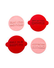 Load image into Gallery viewer, NAIDOC week debosser cookie raised stamp Aboriginal first nations keep the fire burning Blak Loud Proud