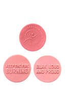 Load image into Gallery viewer, NAIDOC week debosser cookie raised stamp Aboriginal first nations keep the fire burning Blak Loud Proud