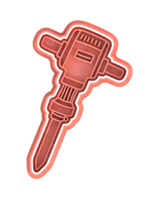 Load image into Gallery viewer, Road Construction Tools Equipment cookie cutter embosser father's day Barricade traffic cone wheelbarrel