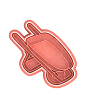 Load image into Gallery viewer, Road Construction Tools Equipment cookie cutter embosser father's day Barricade traffic cone wheelbarrel