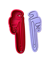Load image into Gallery viewer, Plumber Cookie Cutter Stamp Toilet Bowl Faucet Pump Pipe Wrench Plumbing bum