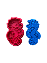 Load image into Gallery viewer, Ocean Theme Cookie Cutter Stamp Shell Seahorse