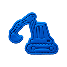 Load image into Gallery viewer, Construction theme cookie cutter embosser Road Dump Truck Excavator Concrete mixer/cement truck