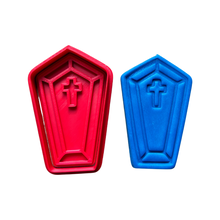 Load image into Gallery viewer, Halloween Cookie Fondant Cutter Stamp Skull Pumpkin Grave eyeball Mummy Candy Ghost Flask Cauldion