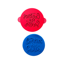 Load image into Gallery viewer, Merry Christmas Cookie Debosser cookies for Santa dear Santa I can explain popped stamp