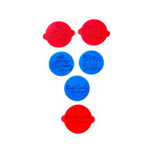 Load image into Gallery viewer, Merry Christmas Cookie Debosser cookies for Santa dear Santa I can explain popped stamp