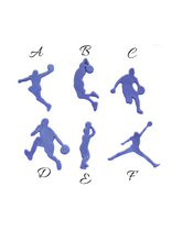 Load image into Gallery viewer, Basketball Poses Cutter jump shot carry layup dunk silhouette