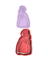 Load image into Gallery viewer, Traditional Christmas Nativity Scene Cookie Cutter Stamp Merry Christmas Baby Jesus Cross