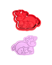 Load image into Gallery viewer, Traditional Christmas Nativity Scene Cookie Cutter Stamp Merry Christmas Baby Jesus Cross