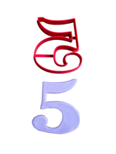 Load image into Gallery viewer, Number 0-9 Cookie Cutter Stamp classic font Mini Large jumbo size
