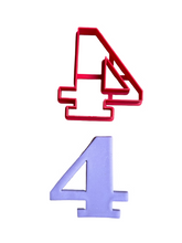 Load image into Gallery viewer, Number 0-9 Cookie Cutter Stamp classic font Mini Large jumbo size
