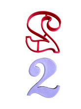 Load image into Gallery viewer, Number 0-9 Cookie Cutter Stamp classic font Mini Large jumbo size