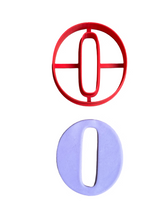 Load image into Gallery viewer, Number 0-9 Cookie Cutter Stamp classic font Mini Large jumbo size