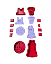 Load image into Gallery viewer, Netball dress bibs cookie cutter netball net Sport Top Jersey position