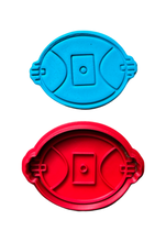 Load image into Gallery viewer, AFL footy cookie cutter oval ball sport ground Top clothes Personalised name