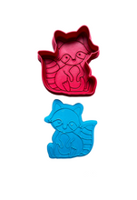 Load image into Gallery viewer, Woodland theme animals cutter debosser Rabbit bear fox raccoon squirrel