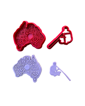Load image into Gallery viewer, Always was cookie cutter stamp Australia map NAIDOC week Aboriginal people Didgeridoo