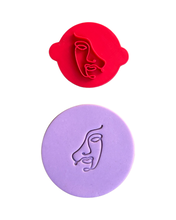 Load image into Gallery viewer, Floral lady cookie stamp affirmation international woman's day