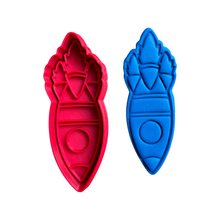 Load image into Gallery viewer, Space Elements Cookie Cutter Stamp Flying Saucer Rocket ship Spacecraft Planet
