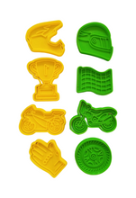 Load image into Gallery viewer, Motorbike Cookie Cutter Stamp glove Classic Race Dirt bike MotoGP Sport Bike trophy Cruiser Off-Road