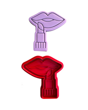 Load image into Gallery viewer, Make up cookie cutter stamp set Mother's day perfume lipstick