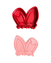 Load image into Gallery viewer, Alice in Wonderland Elements Cookie Cutter Stamp Crown Hat Bunny Ears Eat Me Drink Me Paint Palette Flower Paint Brush Key