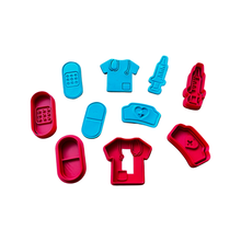 Load image into Gallery viewer, Medical themed cookie cutter Stamp band-aid needle nurse scrub hat