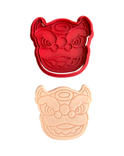 Load image into Gallery viewer, Chinese New Year Elements Cookie Cutter Stamp dragon head bull fortune cookie coin