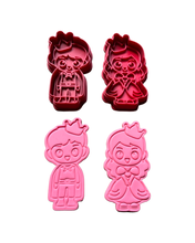 Load image into Gallery viewer, Princess Prince Cookie Cutter Stamp