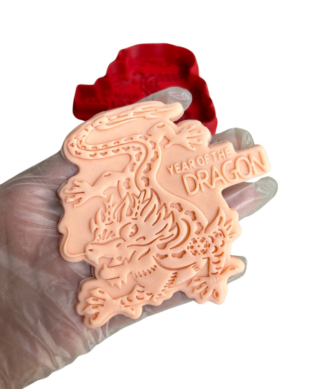 Dragon Cookie Cutter debosser dragon year clay 2024 fortune Luna year Chinese New year