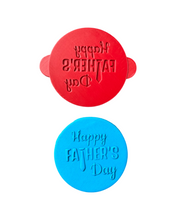 Load image into Gallery viewer, Father's day cookie stamps debosser- dad son fist best friend for life