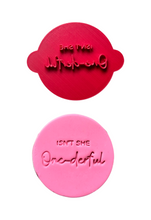 Load image into Gallery viewer, Isn't she One-derful Cookie Stamp 1st Birthday Cookie Fondant Embosser