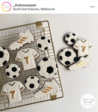 Load image into Gallery viewer, Football soccer Cookie Cutter Stamp