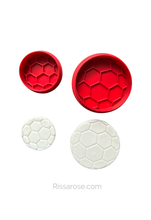Load image into Gallery viewer, Football soccer Cookie Cutter Stamp