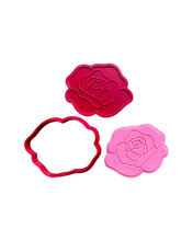 Load image into Gallery viewer, Flower bouquet set 3- mother's day cookie cutter debossers leaf square vase