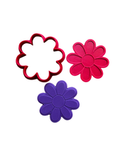 Load image into Gallery viewer, Flower bouquet set 3- mother's day cookie cutter debossers leaf square vase