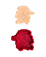 Load image into Gallery viewer, Dragon Cookie Cutter debosser dragon year clay 2024 fortune Luna year Chinese New year