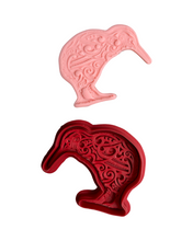 Load image into Gallery viewer, Kiwi Maori cookie cutter Tribal art debosser New Zealand cookie stamp