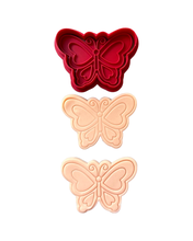 Load image into Gallery viewer, Butterfly cookie cutter stamp - Monarch butterfly Encanto theme