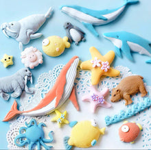 Load image into Gallery viewer, Whale silicone wave ocean Cookie Cake Mould Fondant Sugar craft