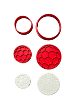 Load image into Gallery viewer, Football soccer Cookie Cutter Stamp