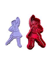 Load image into Gallery viewer, Scottish dancer cookie cutter full body Highland fling dancer