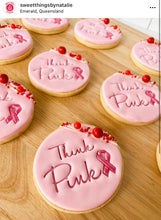 Load image into Gallery viewer, Breast cancer awareness think pink cancer ribbon cutter