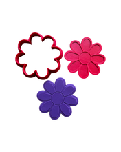 Load image into Gallery viewer, Flower bouquet set 3- mother's day cookie cutter debossers leaf square vase