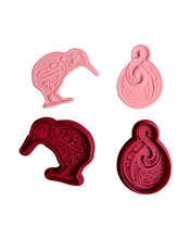 Load image into Gallery viewer, Kiwi Maori cookie cutter Tribal art debosser New Zealand cookie stamp