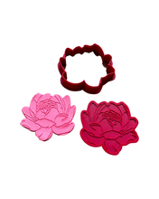 Load image into Gallery viewer, Flower bouquet set 3- mother's day cookie cutter debossers leaf square vase