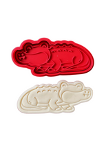 Load image into Gallery viewer, Australian Animals Cookie Cutter Stamp Koala Crocodile Kangaroo Platypus Wombats Emu Tasmanian Devil Cockatoos