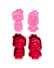 Load image into Gallery viewer, Princess Prince Cookie Cutter Stamp
