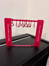 Load image into Gallery viewer, Mini Clothes Rack for cookie display market baby shower clothes hangers Personalised business name