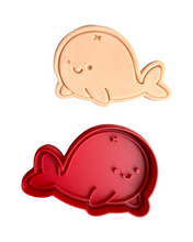 Load image into Gallery viewer, Sea Creatures  Cookie Cutter Stamp Sea Horse Shark Octopus Clam Starfish Crab Shell Whale Turtle Urchin